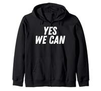 Great Motivation Saying "Yes We Can" Sport Soccer Lovers Zip Hoodie