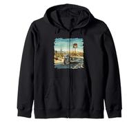 Great Motorcycle Roads Costume for Streets and Bikes Lovers Zip Hoodie