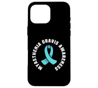 Great Myasthenia Gravis Awareness Pocket Outfit Teal Ribbon Case for iPhone 16 Pro Max