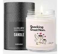 Great Nan Gift - Luxury Soy Wax Candle - Vanilla, Jasmine, Sugared Almond - Makester