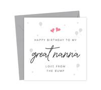 Great Nanna to be Birthday Card from Baby Bump | Happy to my love the Cute