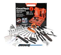Great Neck MS125 125-Piece Marine Tool Set, Versatile Boat Tool Kit, Water Resistant Marine Tool Kit Case, Emergency Marine Tool Kit for Boats, Chrome Plated