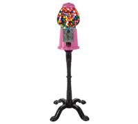 Great Northern Popcorn 15" Gumball Maker with Holder and Coin Bank, Candy Dispenser with Glass Globe and Metal Base, Classic Style Rubber Ball Dispenser