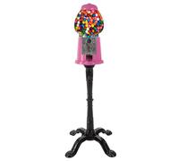 Great Northern Popcorn 15" Gumball Maker with Holder and Coin Bank, Candy Dispenser with Glass Globe and Metal Base, Classic Style Rubber Ball Dispenser