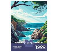 Great Ocean Walk Australia Coastal View Jigsaw Puzzle 1000 Pieces, Romantic City Break Scene, 1000 Pieces for Adults, Travel Gift for Adults, Screen-Free Fun, 70x50cm/1000pcs