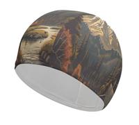 Great Outdoors Swim Cap for Women Men,Swimming Cap-Comfortable Flexible,Swim Hat for Long Thick Curly Hair & Braids Hair