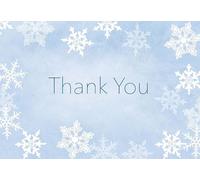 Great Papers! Merry Snowflake Foil Thank You Notecard, 50 Count, 4.875"x3.375"" (2015105)