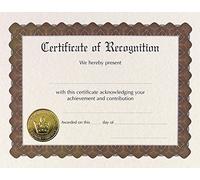 Great Papers! Recognition Certificate, Pre-Printed, Gold Foil and Embossed, for Graduation, Achievements and Awards, 8.5”x11”, 6 Sheet Pack (930200)