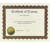 Great Papers! Training Certificate, Pre-Printed Gold Foil and Embossed, Certificate of Completion, for Awards and Achievements, 8.5”x11”, 6 Sheet Pack (930300)