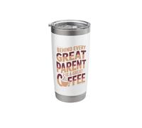 Great Parent is A Great Coffee Drinker Mom Dad Parenting Stainless Steel Insulated Tumbler