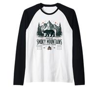 Great Park Smoky Mountains Bear Hiking Adventure Raglan Baseball Tee