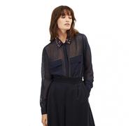 Great Plains Highland Embroidery Womens Shirt - Blue - L