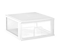 Great Plastic White Stackable Drawers 380X370X172 mm With Natural Drawer (Mod. 1.4)