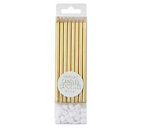 Great Pretenders - Candles Metallic (16 pcs) Cake Decoration, Gold (Gold) (97701)
