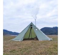 Great Pyramid Tent 500PRO, Large Yurt Teepee Tent for Adults Luxury Camping Tent Waterproof Shelter for Family Festival Glamping Outdoor(Green)