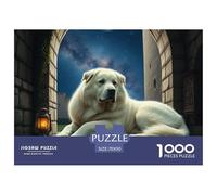 Great Pyrenees 1000 Piece Classic Puzzle Pet Dog - Sweet Creative Entertainment, Gift, Fun, Colour Treats 70x50cm/1000pcs