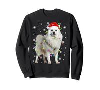 Great Pyrenees American Eskimo Dog Christmas Lights Dog Xmas Sweatshirt