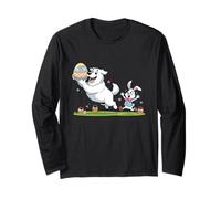 Great Pyrenees Bunny Easter Egg Kids Mens Womens Easter Day Long Sleeve T-Shirt