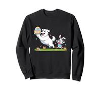 Great Pyrenees Bunny Easter Egg Kids Mens Womens Easter Day Sweatshirt