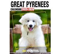 Great Pyrenees Calendar 2025 - 2026: Monthly Planner Jan 2025 to Dec 2026, Thick & Sturdy Paper, Unruled Blocks, Eco Friendly, Great Gifts For Beloved Fan, US Holidays, Kalendar, Calendrier