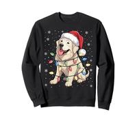 Great Pyrenees Dog Christmas Tree Lights Dogs Xmas Pajamas Sweatshirt