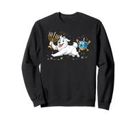 Great Pyrenees Dog Dreidel Menorah Hanukkah Kids Womens Mens Sweatshirt