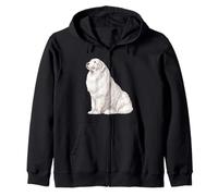 Great Pyrenees Dog Lover Patou Zip Hoodie
