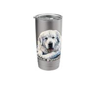 Great Pyrenees Dog on Blanky Stainless Steel Insulated Tumbler
