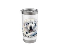 Great Pyrenees Dog on Blanky Stainless Steel Insulated Tumbler