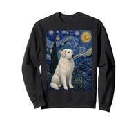 Great Pyrenees Dog Van Gogh Starry Night Sweatshirt