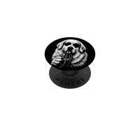 Great Pyrenees Drinking Iced Coffee Funny Dog Lover PopSockets Adhesive PopGrip