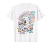 Great Pyrenees Floral Statue T-Shirt
