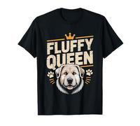 Great Pyrenees Mom Queen White Fluffy Dog Cuddle Lover Pyr T-Shirt