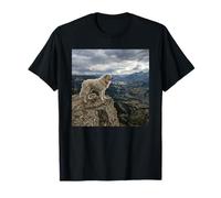 Great Pyrenees Mountain Cliff Guardian Valley View T-Shirt