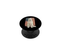 Great Pyrenees US Flag PopSockets Adhesive PopGrip