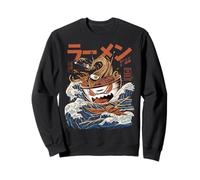 Great Ramen of Kanagawa Japanese Food Kaiju Kawaii Ramen Sweatshirt