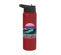 Great Sand Dunes National Park Retro Landscape Stainless Steel Insulated Water Bottle