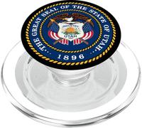 GREAT SEAL OF THE STATE OF UTAH 1896 PopSockets PopGrip for MagSafe