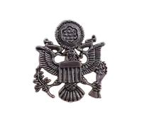 Great Seal of the United States Enamel Pin - 3.5cm x 4cm American Eagle Badge - Patriotic Lapel Pin for Collectors, Veterans, Uniforms, and Gifts