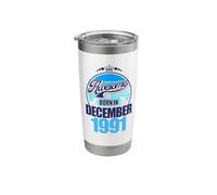 Great Since December 1991 35th Birthday Saying 35 Years Stainless Steel Insulated Tumbler