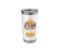 Great Since December 1991 35th Birthday Saying 35 Years Stainless Steel Insulated Tumbler