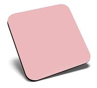 Great Single Coaster Square - Dusty Rose Pink Colour Block |Glossy Quality Coasters | Tabletop Protection for Any Table Type #44922