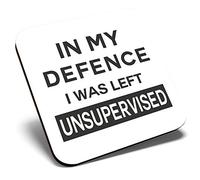 Great Single Coaster Square - Funny Quote Joke Office |Glossy Quality Coasters | Tabletop Protection for Any Table Type #8225