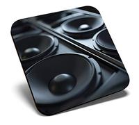Great Single Coaster Square - Music Speakers DJ |Glossy Quality Coasters | Tabletop Protection for Any Table Type #14351