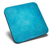 Great Single Coaster Square - Pretty Blue Aqua Teal |Glossy Quality Coasters | Tabletop Protection for Any Table Type #2020