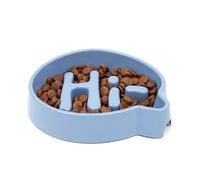 GREAT & SMALL Blue Slow Down Hi! Pet Bowl