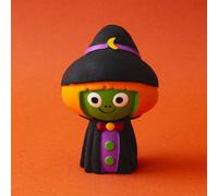 GREAT & SMALL Creepy Cuties Latex Green Witch Dog Toy