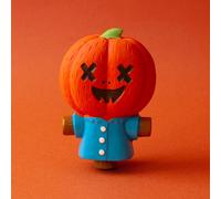 GREAT & SMALL Creepy Cuties Latex Pumpkin Scarecrow Dog Toy