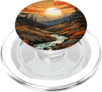 Great Smoky Mountains - Mountain Scene Mountain Theme Nature PopSockets PopGrip for MagSafe
