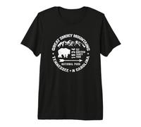 Great Smoky Mountains National Park NC TN Grunge Art Novelty Premium T-Shirt
